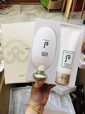 Set tẩy tế bào chết dạng kỳ làm sáng da- Whoo Brightening Gel