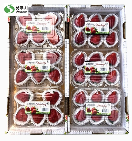 Dâu tây Sangju Hàn Quốc (Hộp 300gr - 6 quả)