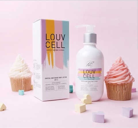 Dưỡng Thể Trắng Da Louv Cell Crystal Whitening Body Lotion 250ml