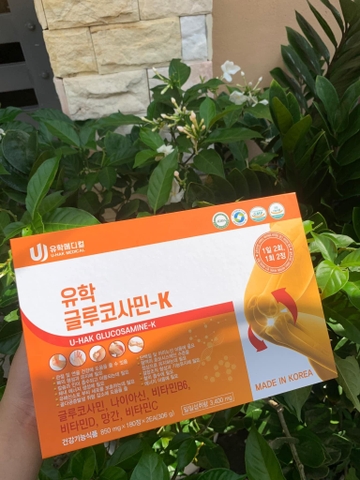 Bổ Xương Khớp UHak GLUCOSAMIN-K Hàn Quốc (180 viên)