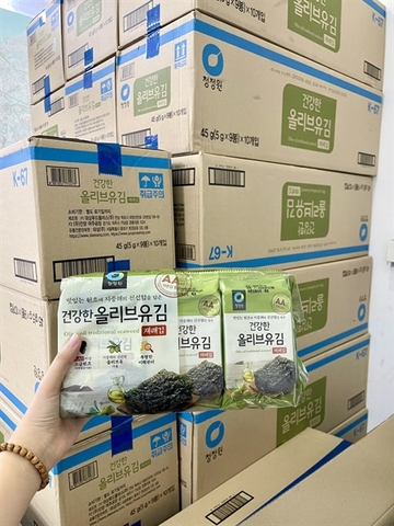 Lá Kim Ăn Liền Daesang Hàn Quốc Vị Dầu Oliu Truyền Thống – Bịch( 9 gói x 5g)