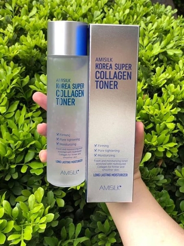 Nước Hoa Hồng Amisilk Korea Super Collagen Toner 200ml