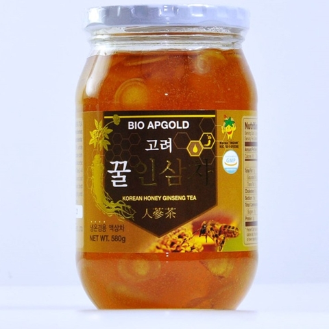 Nhân Sâm Tươi Ngâm Mật Ong BIO APGOLD Lọ 580g