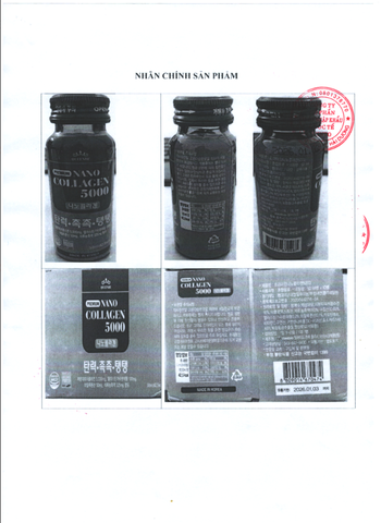 Nước uống Premium Nano Collagen QueenBe 5000mg Giftset (50ml*15chai)