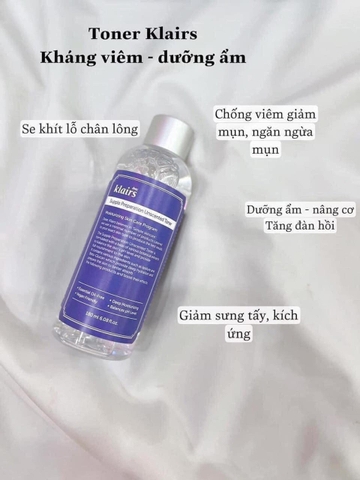 Toner Klairs không mùi – Supple Preparation Unscented Toner 180ml