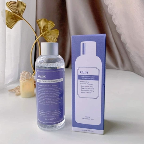 Toner Klairs không mùi – Supple Preparation Unscented Toner 180ml