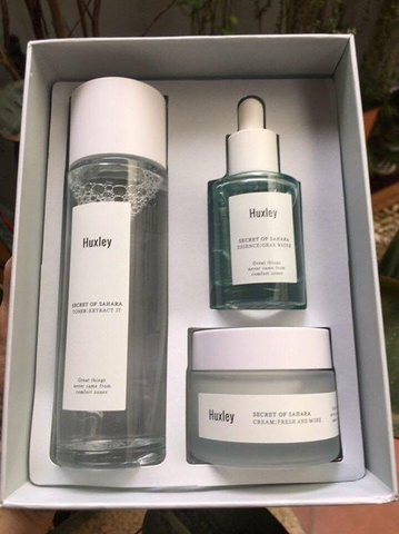 Bộ Dưỡng Da Huxley Cao Cấp Hàn Quốc Dành Cho Da Nhờn ( Màu xanh )
