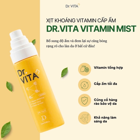 Xịt Khoáng Cấp Ẩm Dr.Vita Vitamin Mist 80ml Daycell Hàn Quốc