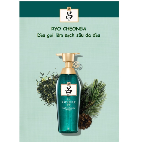 Bộ dầu gội Ryo Cheonga trị gàu, làm sạch sâu da dầu (dành cho da dầu)