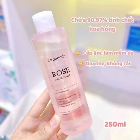Nước hoa hồng Mamonde Rose Water Toner 250ml