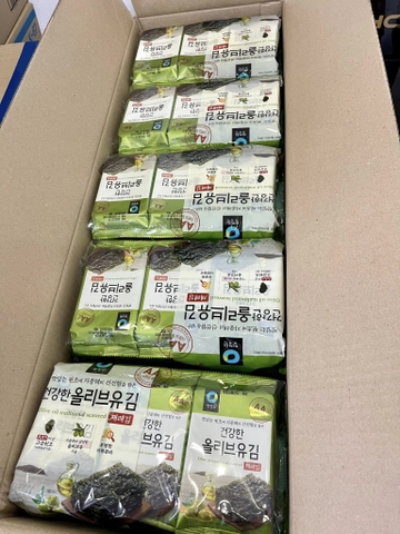 Lá Kim Ăn Liền Daesang Hàn Quốc Vị Dầu Oliu Truyền Thống – Bịch( 9 gói x 5g)
