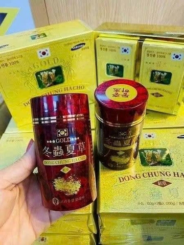 Viên Đông Trùng Hạ Thảo Hàn Quốc hộp 2 lọ đỏ
