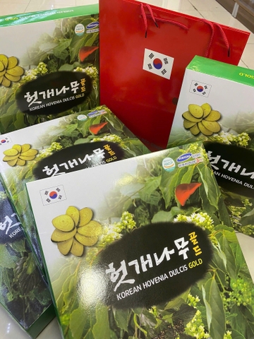 Nước bổ gan, giải rượu POCHEON Hàn Quốc hộp 30 gói * 70ml (Hovenia Dulcis Gold)