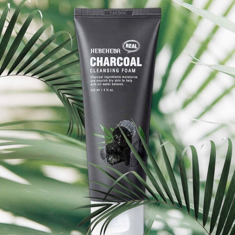 Sữa Rửa Mặt Hebeheba Real Charcoal 120ml