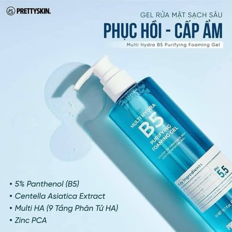 Gel Rửa Mặt Multi Hydra B5 Prettyskin 300ml