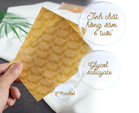 Cao Dán Hồng Sâm Đỏ Himena Hàn Quốc - 20 Miếng