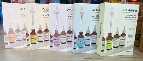 Mặt Nạ Dr.Ogiderm Vải Vi Sợi Ampoule Shot Mask 30ml- hộp 10 miếng