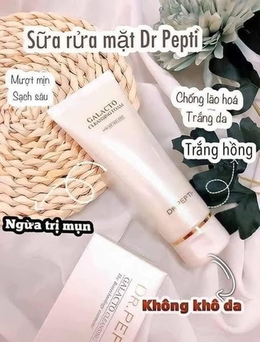 Sữa Rửa Mặt Gạo Dr.Pepti+ Galacto Cleansing Foam 110ml (Hàn Quốc)