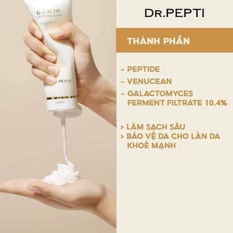 Sữa Rửa Mặt Gạo Dr.Pepti+ Galacto Cleansing Foam 110ml (Hàn Quốc)