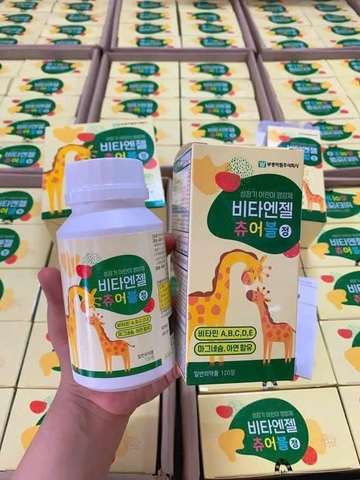 Viên Ngậm Canxi Hươu Cao Cổ Hộp 2 lọ x 120 viên