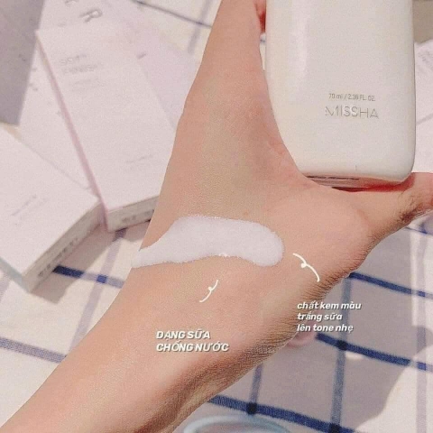 Kem chống nắng Missha Soft Finish 70ml ̣(hồng)