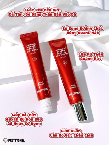 Kem Dưỡng Mắt Prettyskin Wrinkle Eraser Roll On Eye Cream 30ml