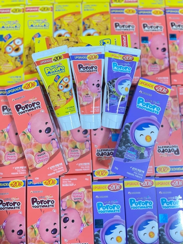 Kem Đánh Răng Pororo Không Chứa Fluor – An Toàn Cho Bé 70g