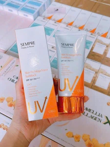 Kem Chống Nắng Geo Lamy Sempre 5in1 SPF50+ PA+++ – ( 100ml)