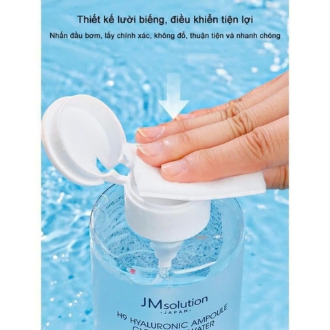 Nước Tẩy Trang JM Solution H9 Hyaluronic – Sạch Sâu, Dưỡng Ẩm, Dịu Lành Cho Mọi Loại Da
