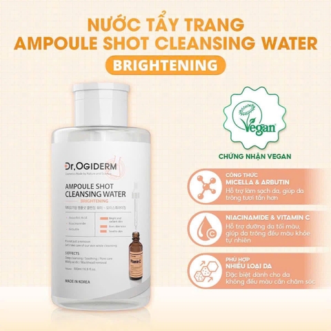 Nước Tẩy Trang Dr.Ogiderm 500ml