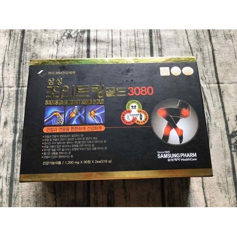 THUỐC BỔ XƯƠNG KHỚP SAMSUNG JOINT KING GOLD 3080 (180v)