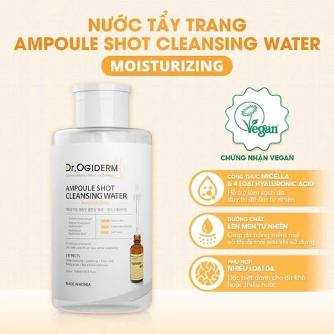 Nước Tẩy Trang Dr.Ogiderm 500ml