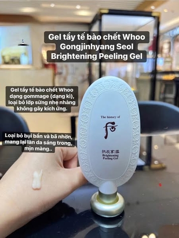 Set tẩy tế bào chết dạng kỳ làm sáng da- Whoo Brightening Gel