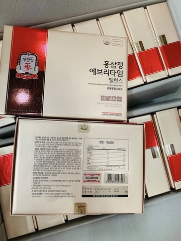 Nước Sâm KGC Jung Kwan Jang EveryTime Balance 20 gói x 10ml