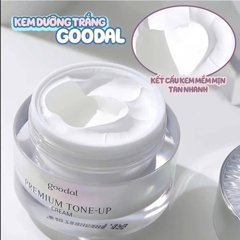 Kem Ốc Sên Dưỡng Trắng Goodal Premium Snail Tone Up Cream ( Mẫu Mới 2020 )