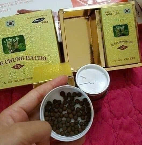 Viên Đông Trùng Hạ Thảo Hàn Quốc hộp 2 lọ đỏ