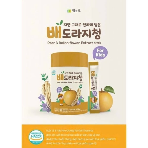 Nước Lê & Cây Hoa Chuông Chamtrue Cho Bé- (hộp tròn 15g*30 gói)