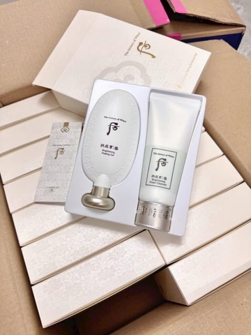 Set tẩy tế bào chết dạng kỳ làm sáng da- Whoo Brightening Gel