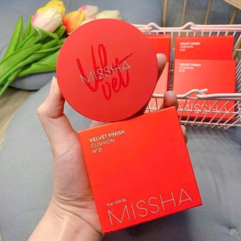 Phấn Nước Kiềm Dầu MISSHA Velvet Finish Cushion hộp đỏ