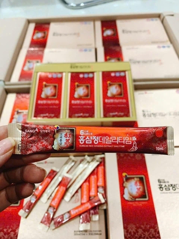 Nước Hồng Sâm Nguyên Chất Thượng Hạng Sanga Hàn Quốc 30 gói