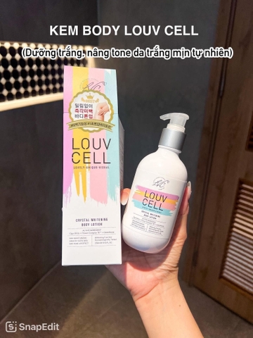 Kem Dưỡng Trắng Da Body Louv Cell 250ml