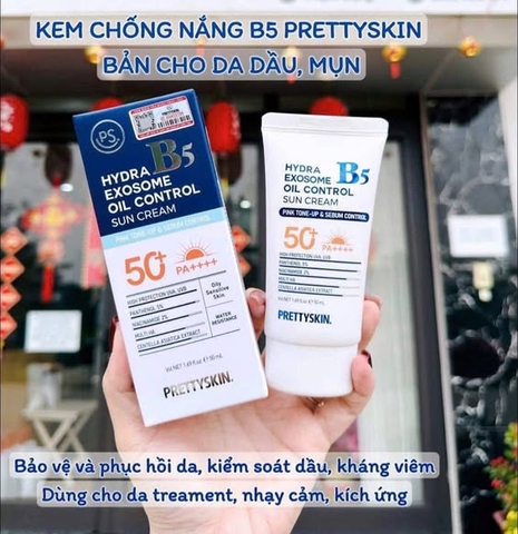 Kem Chống Nắng Pretty Skin Multi Hydra B5 Oil Control Sun Cream - 50ml