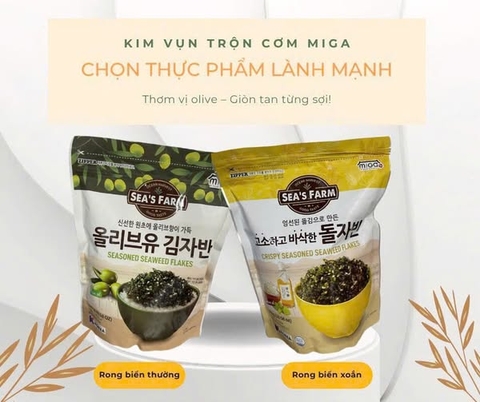 Lá Kim Vụn Miga Vị Dầu Ô Liu 300g