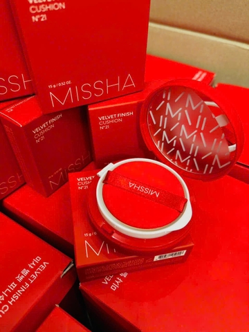 Phấn Nước Kiềm Dầu MISSHA Velvet Finish Cushion hộp đỏ