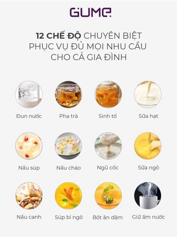 Máy Làm Sữa Hạt Đa Năng Gume MSB-02