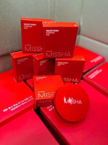 Phấn Nước Kiềm Dầu MISSHA Velvet Finish Cushion hộp đỏ