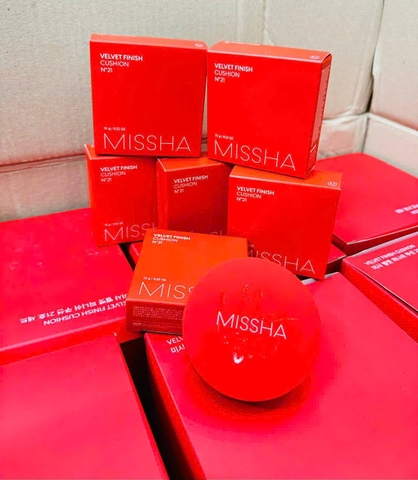 Phấn Nước Kiềm Dầu MISSHA Velvet Finish Cushion hộp đỏ