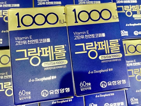 Viên uống Vitamin E 1000IU Hàn Quốc 60 viên