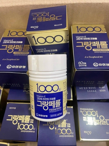 Viên uống Vitamin E 1000IU Hàn Quốc 60 viên