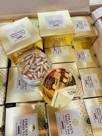 Collagen tươi Ammud Multi Vita Capsule Ampoule 38 viên